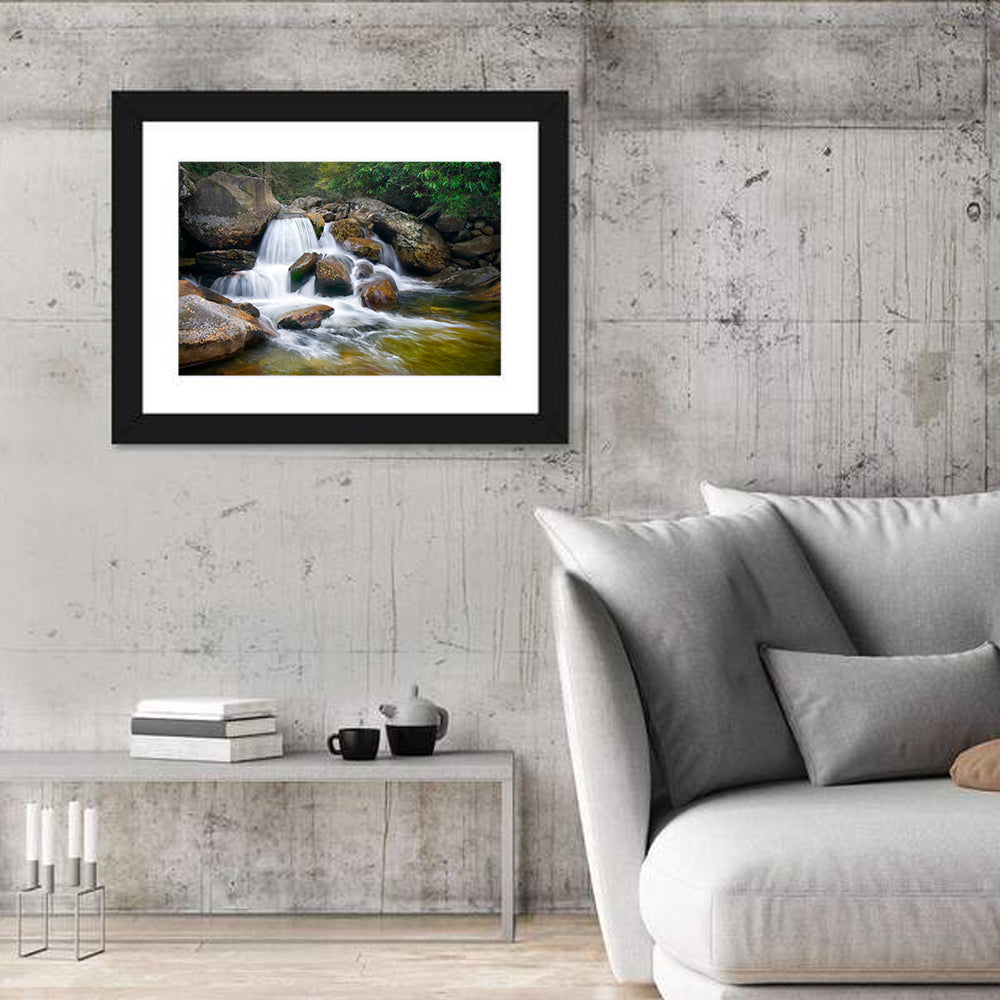 Blue Ridge Mossy Waterfall Wall Art