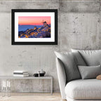 Oia Windmills at Dusk Wall Art