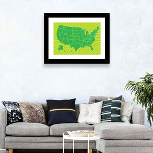 USA Map I Wall Art