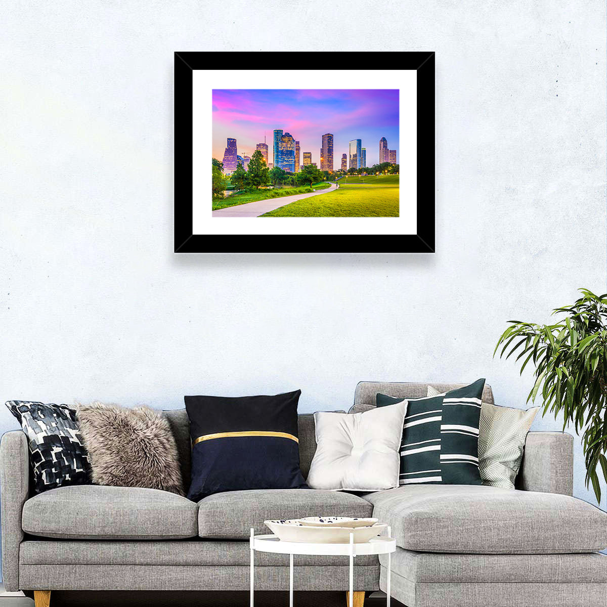Houston Skyline at Dusk Wall Art