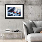 Snow-crusted Lava Flow Wall Art