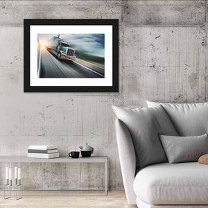 American Transport Truck Wall Art