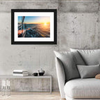 Sunset Sail from Deck Wall Art