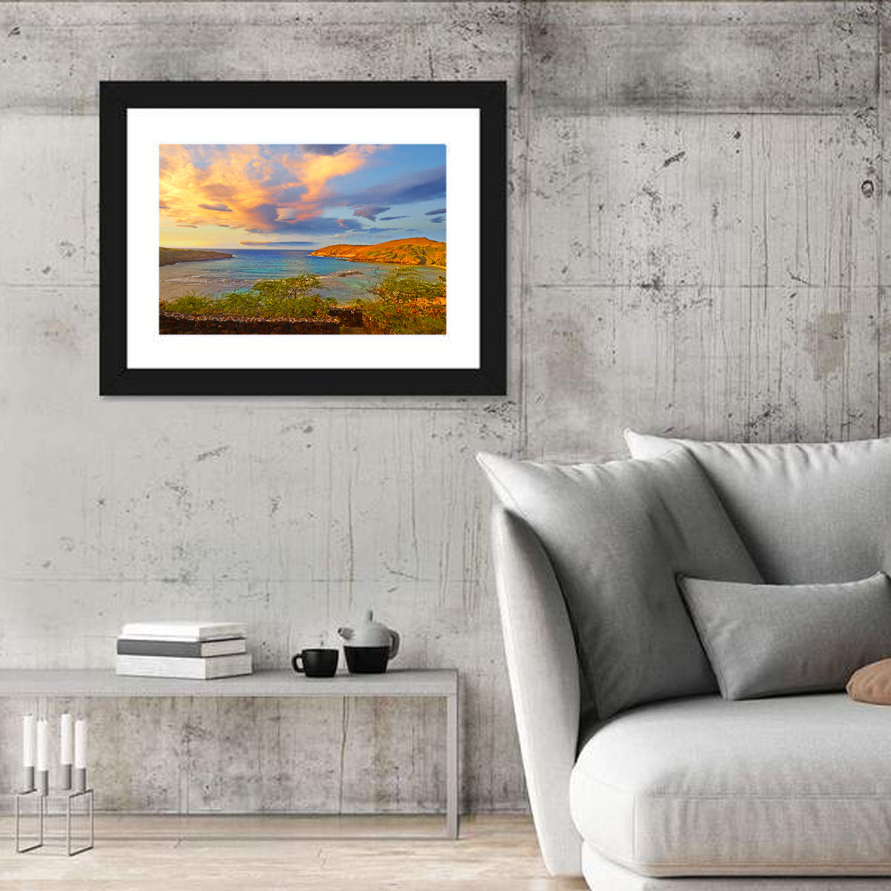 Hanauma Bay Golden Hour Wall Art