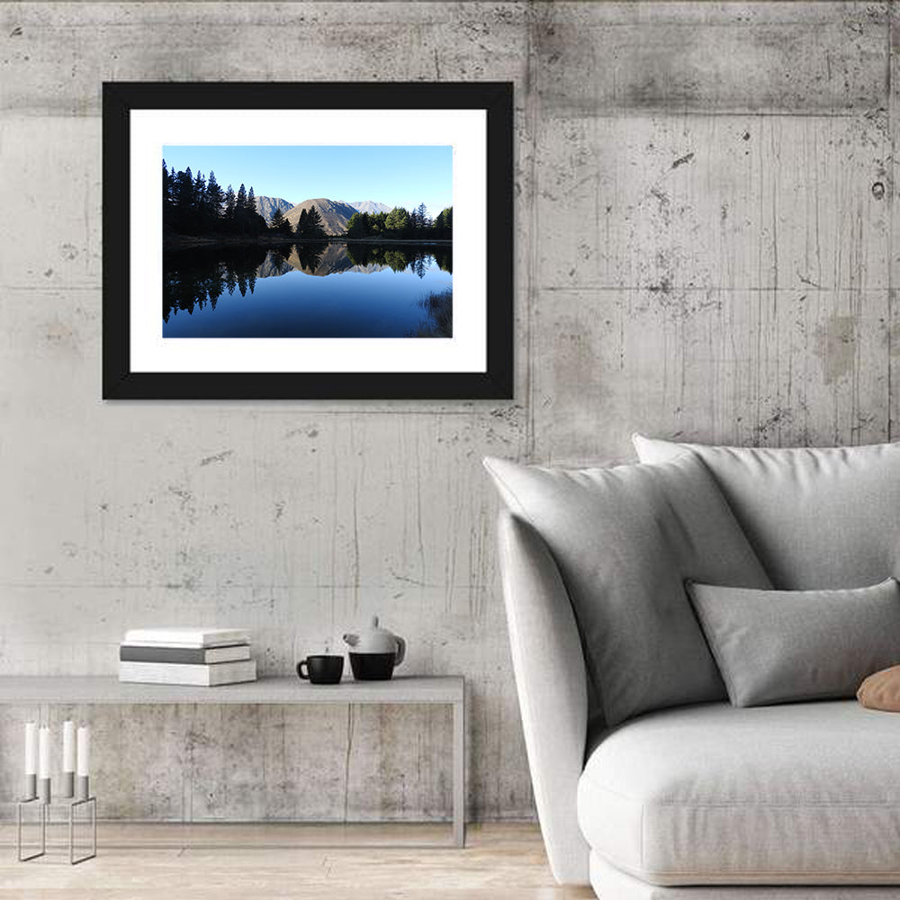 Lake Ida Reflection Wall Art in a room, landscape