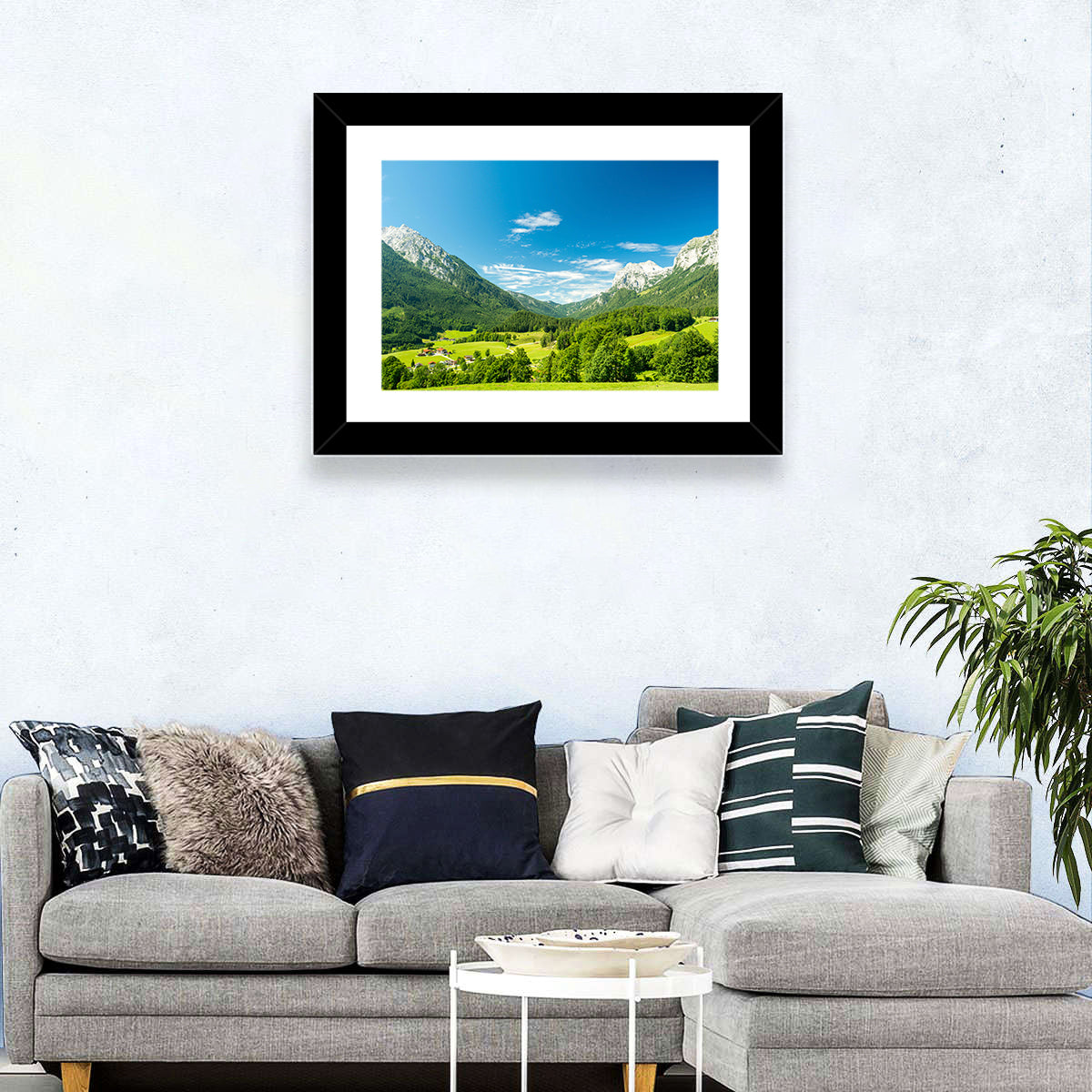 Bavarian Alpine Valley Wall Art