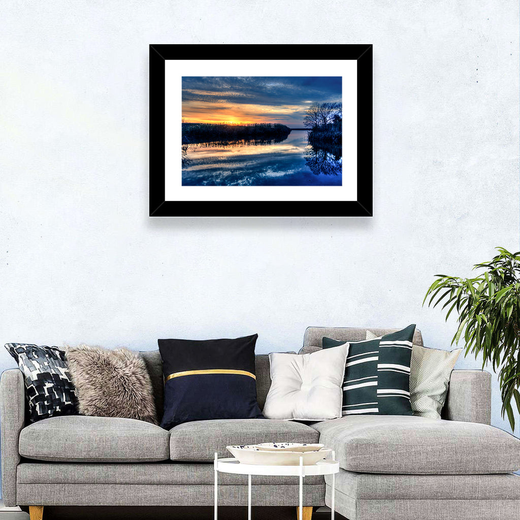 Louisiana Bayou Sunset Wall Art