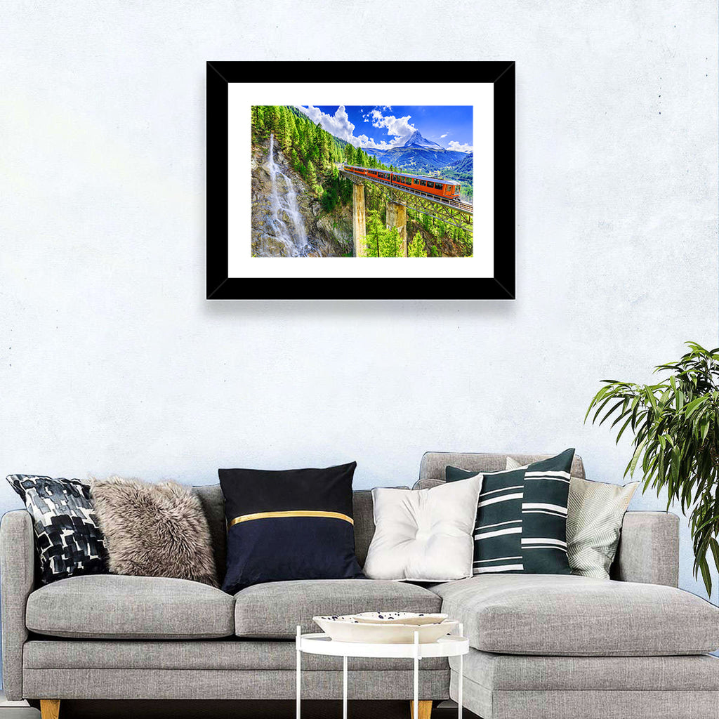 Gornergrat Tourist Train Wall Art