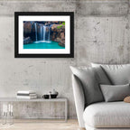 Waterfall Into Turquoise Pool Wall Art