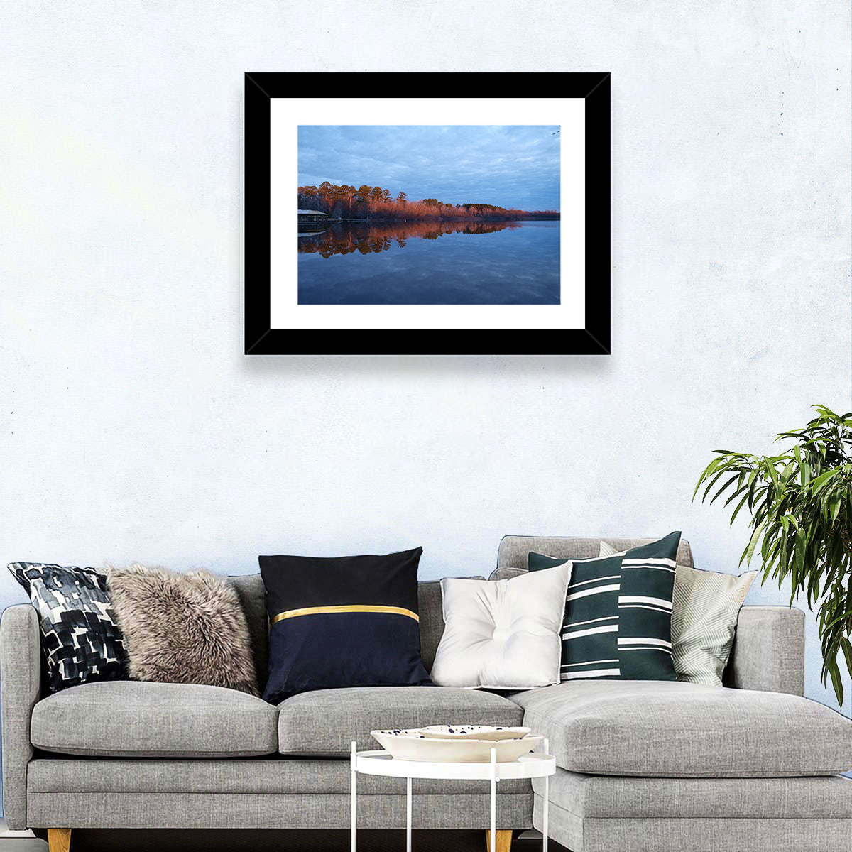 Lake Livingston Pier at Golden Hour Wall Art