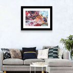 Impasto Color Swirl Abstract Wall Art