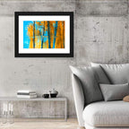 Blue Autumn Reflection Wall Art