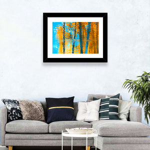 Autumn Reflection Abstract Wall Art