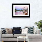 White Shrimp Boat on Louisiana Bayou Wall Art