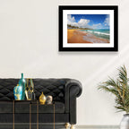 Palm Lined Tropical Coast Wall Art
