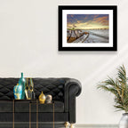 Nassau County Causeway at Sunset Wall Art
