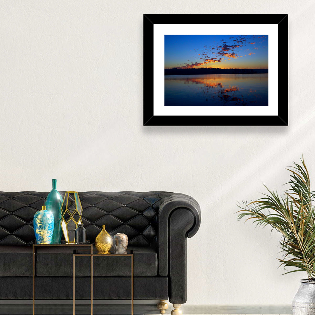 Lake Livingston Sunset Reflection Wall Art