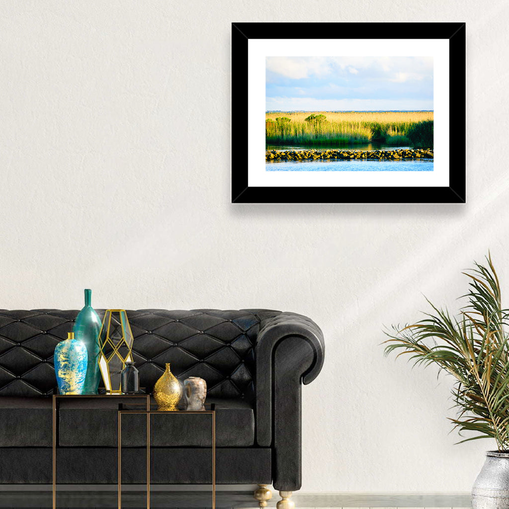 Louisiana Bayou Marsh at Golden Hour Wall Art