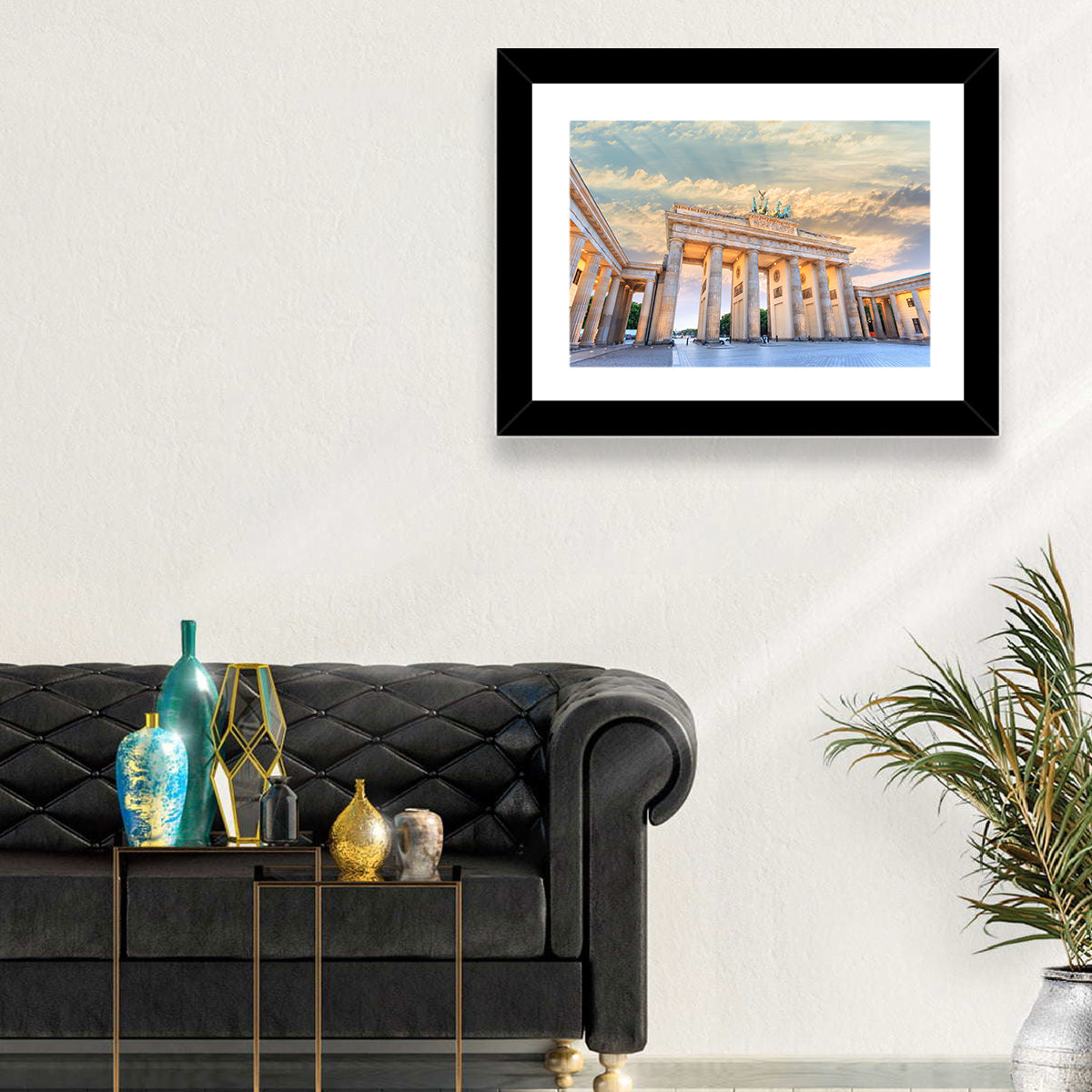 Brandenburg Gate at Sunset Wall Art in a room, landscape