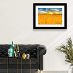 Wheat Field Sunset Wall Art