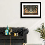 Danish Autumn Tree-lined Path Wall Art