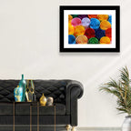 Quilled Color Spirals Wall Art