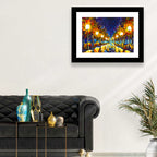 Autumn Evening Park Path Wall Art