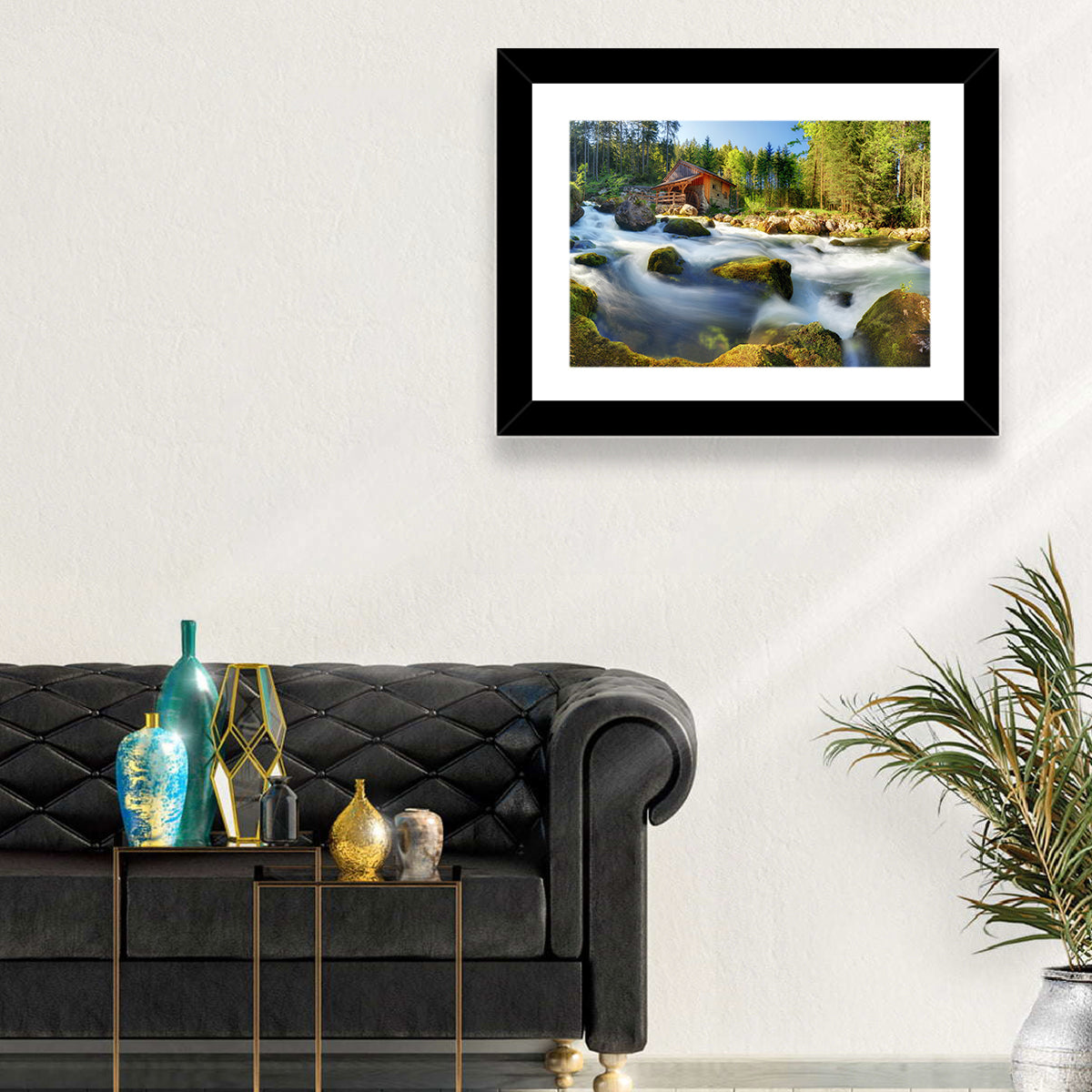 Salzburg Stream with Watermill Wall Art