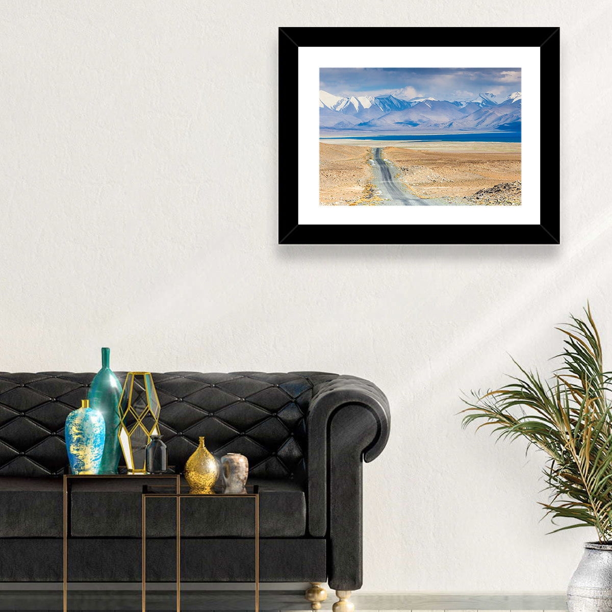 Karakul Lake, Pamir Mountains Wall Art in a room, landscape