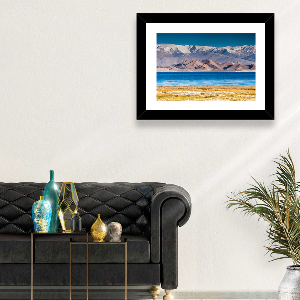 Karakul Lake Pamir Range Wall Art in a room, landscape