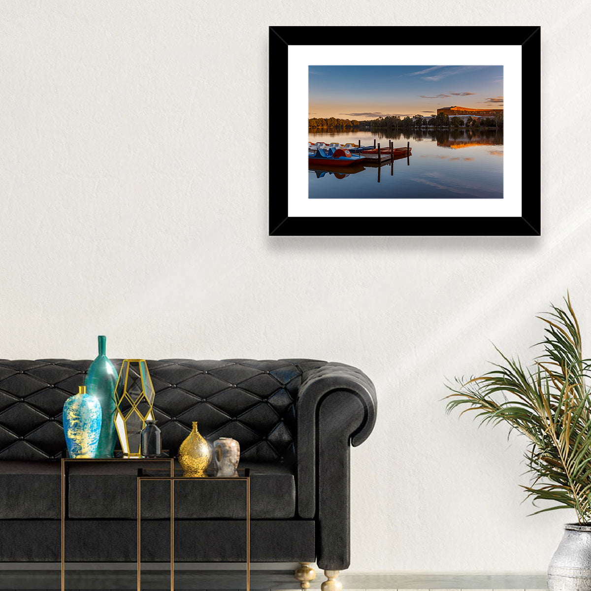 Dutzendteich Lake Sunset Wall Art