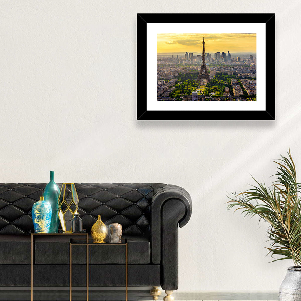 Eiffel Tower at Golden Hour Wall Art