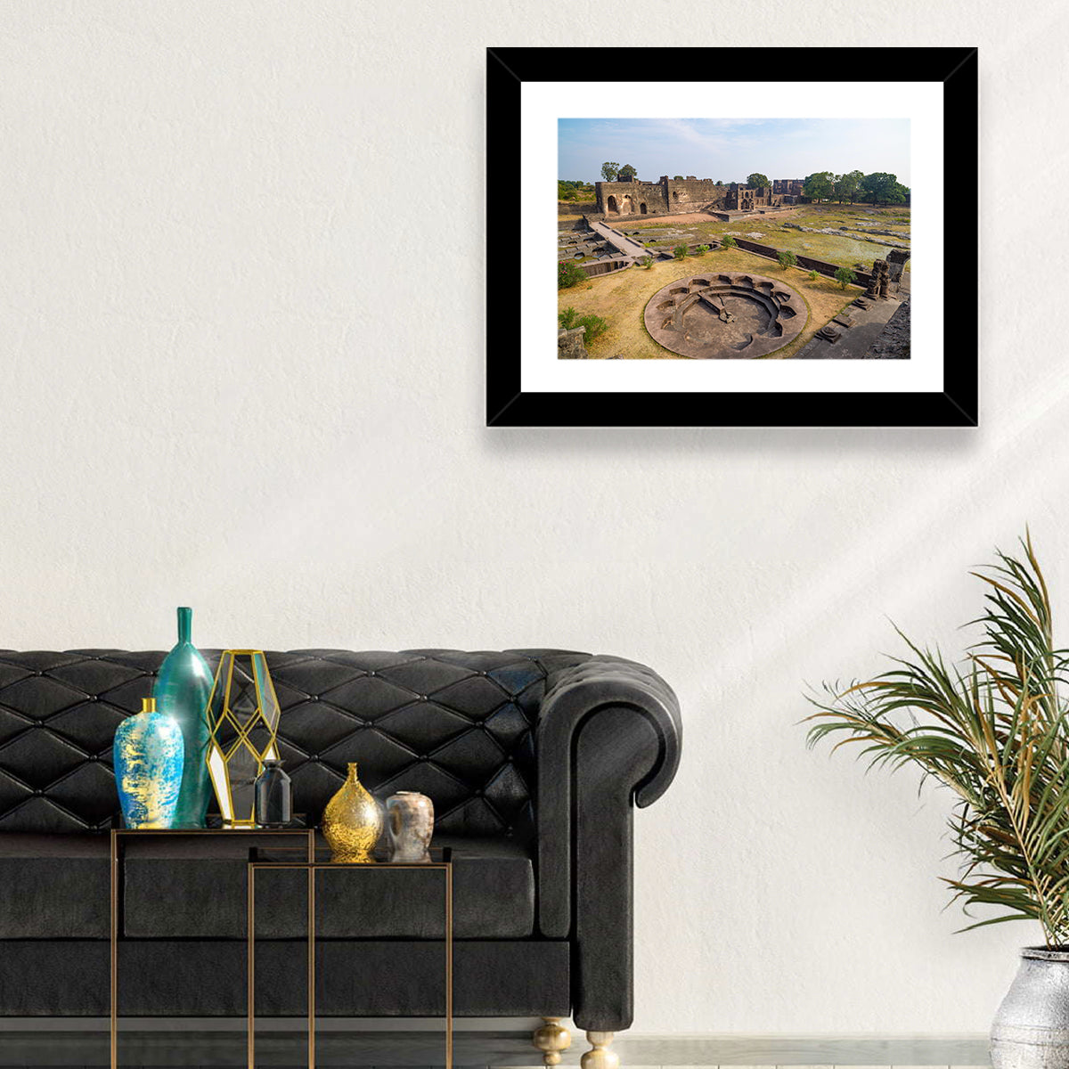Bidar Fort Ruins Wall Art in a room, landscape