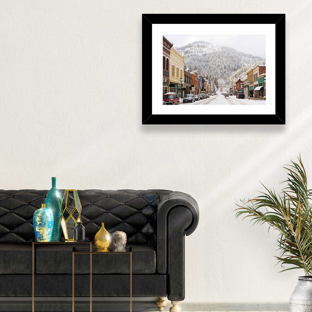 Snow Covered Mountain Main Street Wall Art
