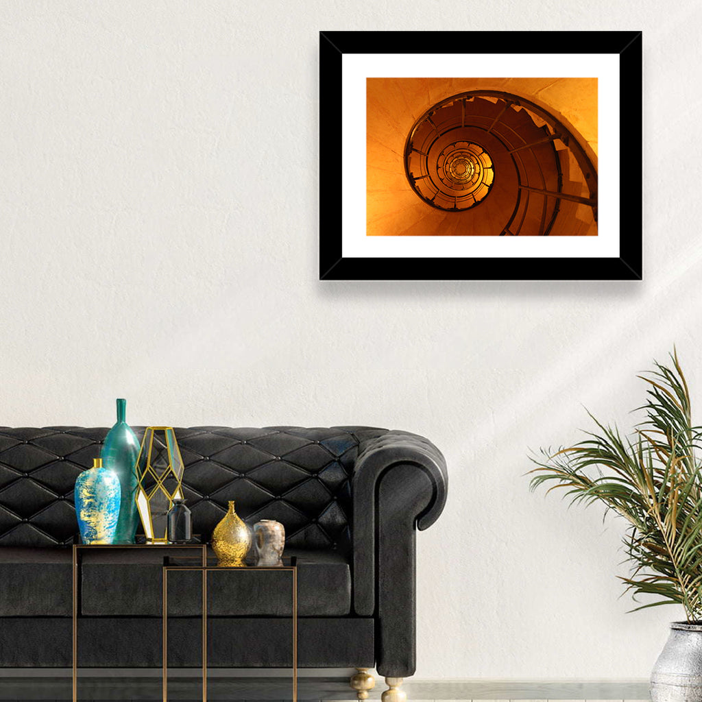 Vortex Spiral Staircase Wall Art