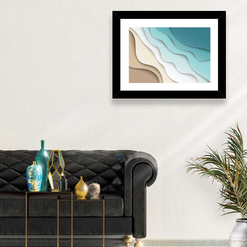 Aerial Beach Layers Wall Art