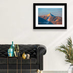 Ještěd Summit at Golden Hour Wall Art