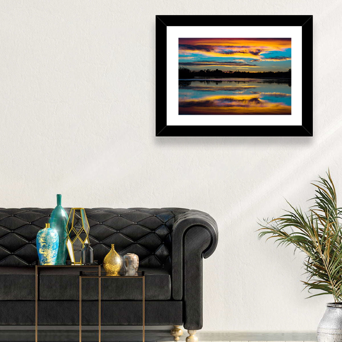Colorado River Dusk Reflection Wall Art