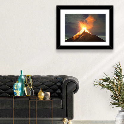 Volcano Explosion Wall Art