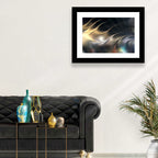 Luminous Metallic Wave Wall Art