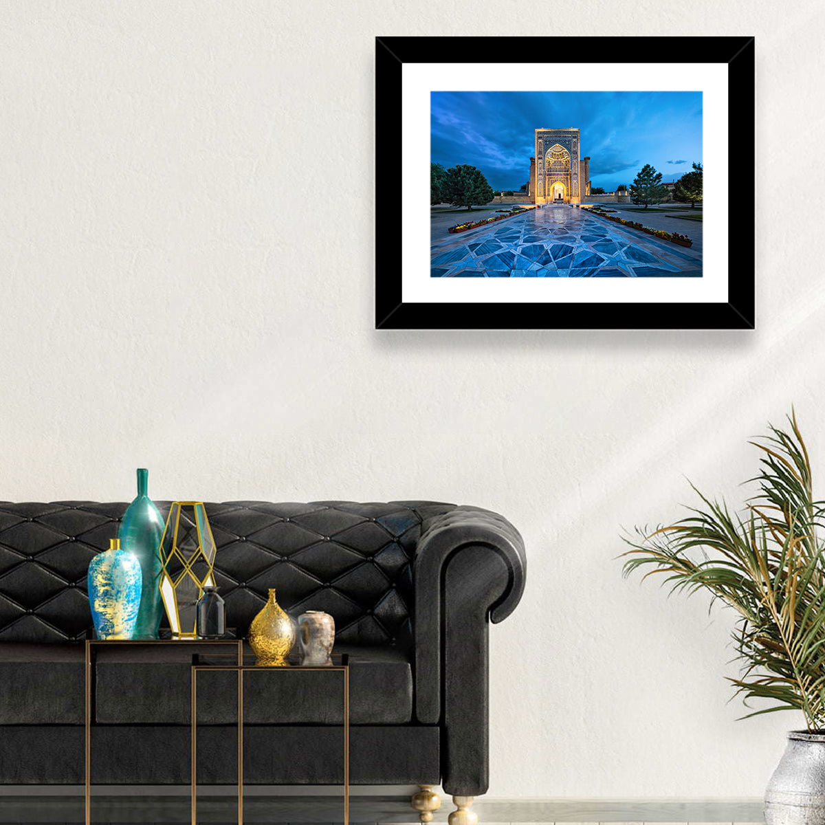 Gur-e-amir Twilight Entrance Wall Art in a room, landscape