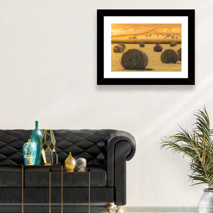 Hay Bales Field Wall Art