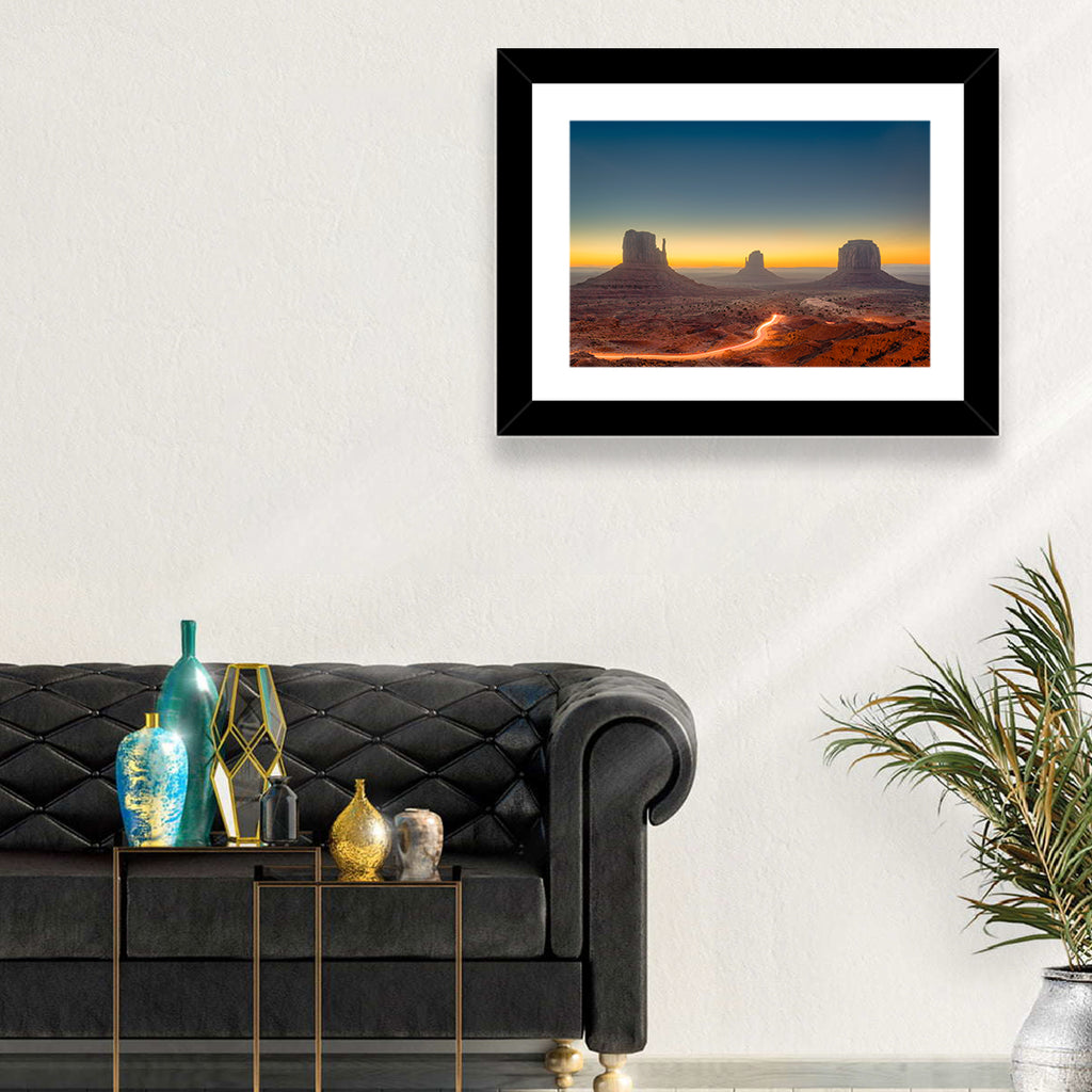 Monument Valley Golden Horizon Wall Art
