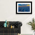Salar De Uyuni Salt Flats at Sunset Wall Art