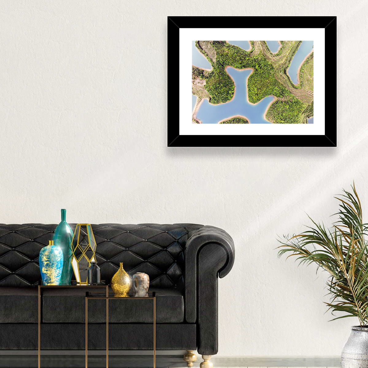 Thousand Island Lake Aerial View Wall Art