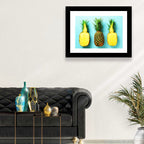 Three Pineapples Minimalist Design Wall Art