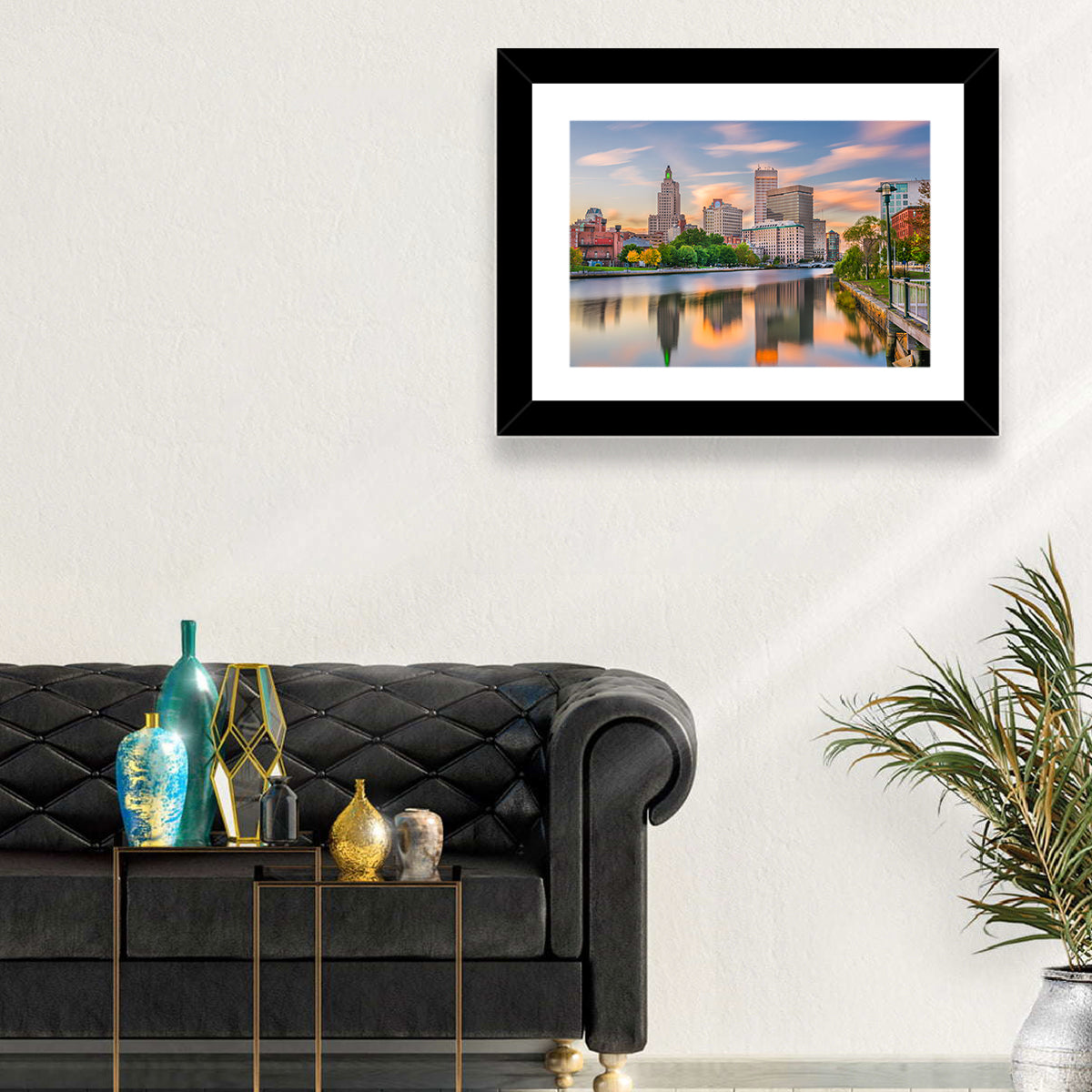 Providence Golden Hour Skyline Wall Art