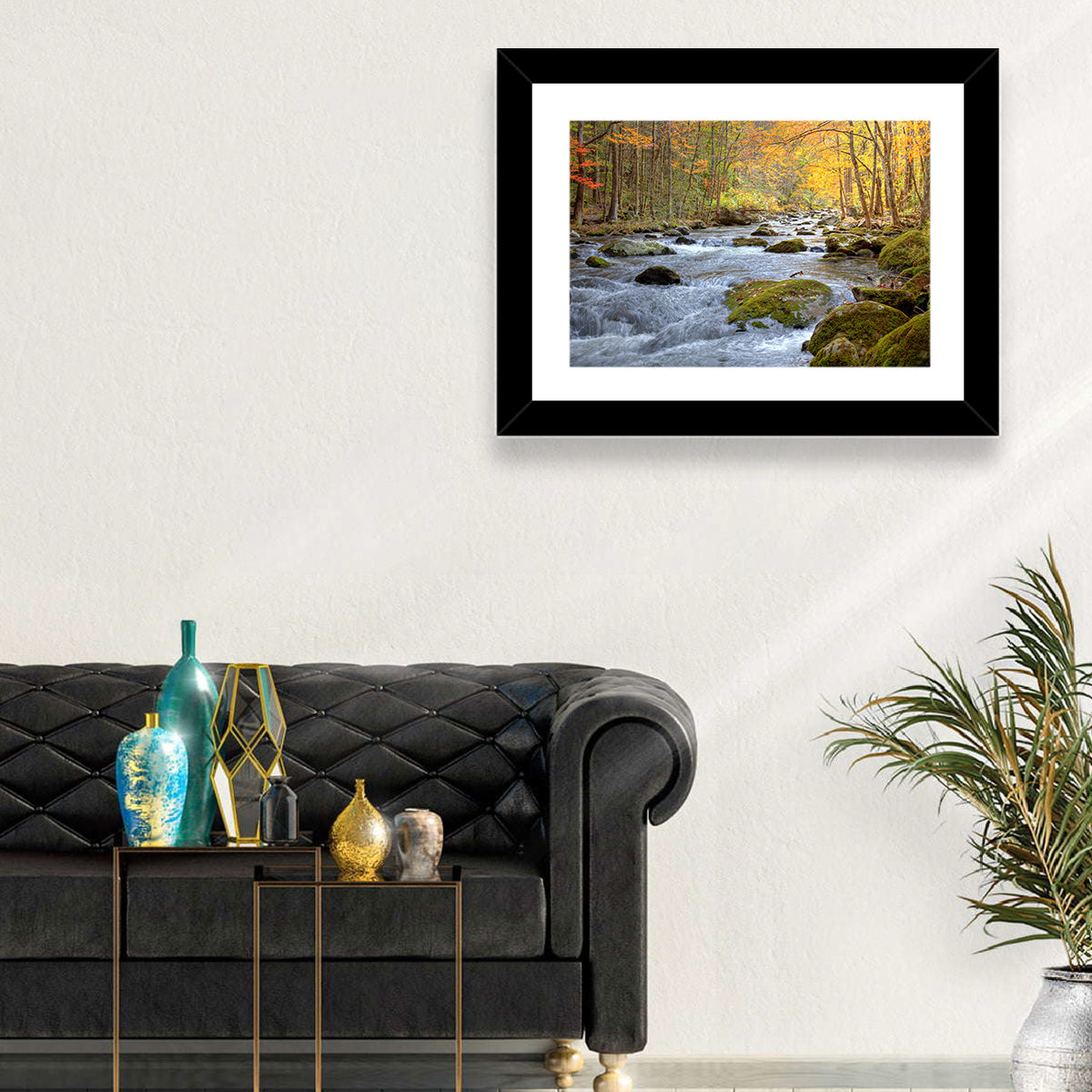 Autumn Mountain Stream Wall Art