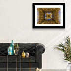 Eiffel Tower Lattice at Dusk Wall Art