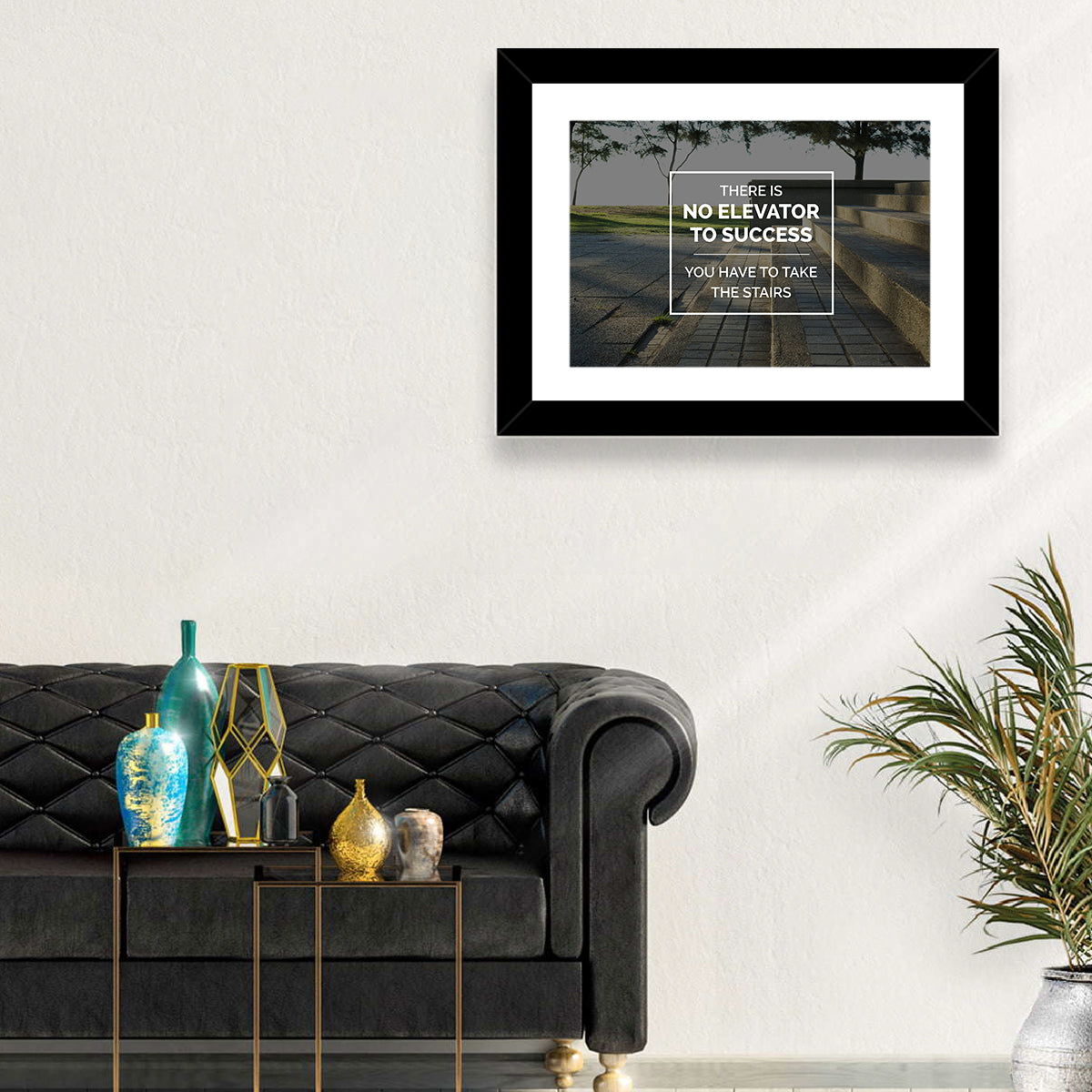 There Is No Elevator to Success Wall Art
